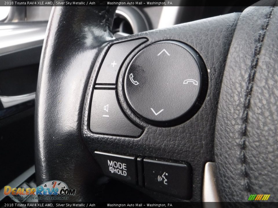 2018 Toyota RAV4 XLE AWD Silver Sky Metallic / Ash Photo #8