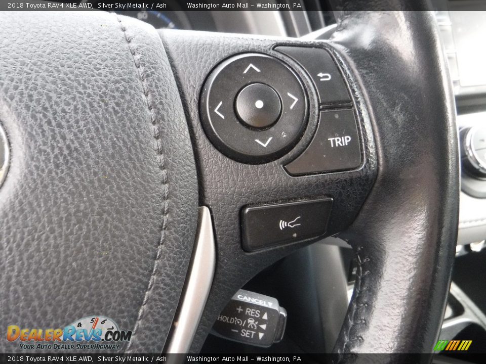 2018 Toyota RAV4 XLE AWD Silver Sky Metallic / Ash Photo #9