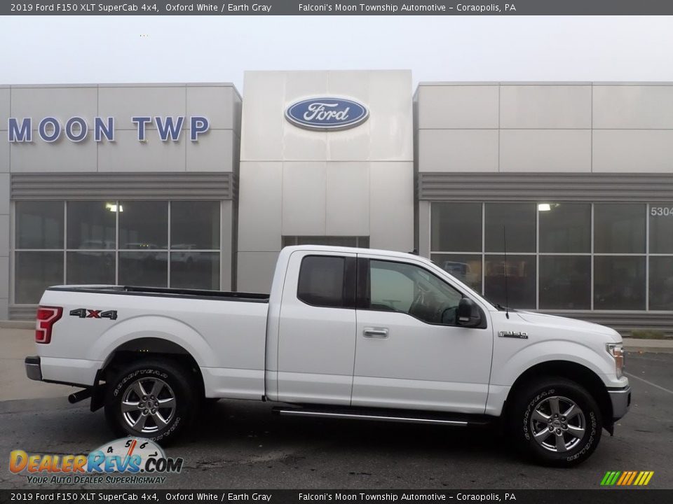 2019 Ford F150 XLT SuperCab 4x4 Oxford White / Earth Gray Photo #1