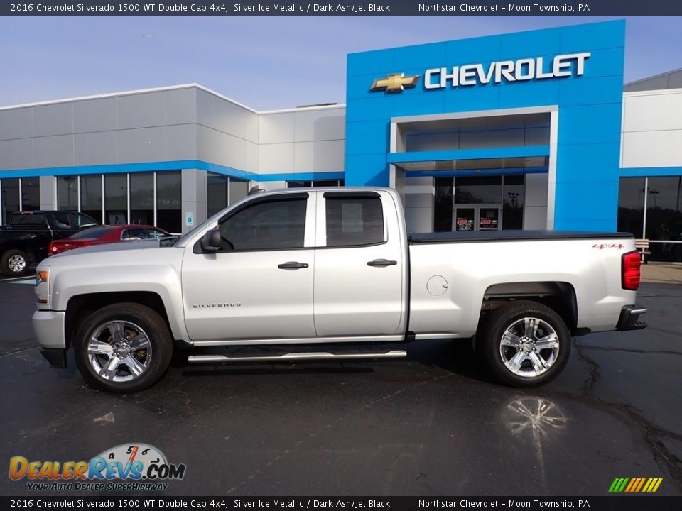 Silver Ice Metallic 2016 Chevrolet Silverado 1500 WT Double Cab 4x4 Photo #3