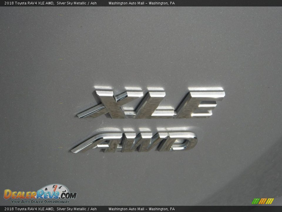 2018 Toyota RAV4 XLE AWD Silver Sky Metallic / Ash Photo #16