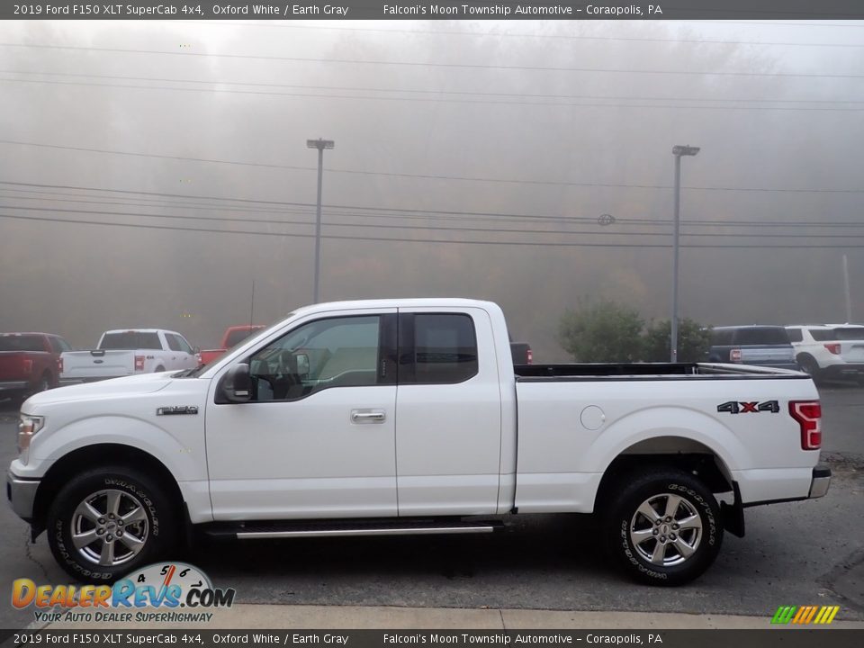 2019 Ford F150 XLT SuperCab 4x4 Oxford White / Earth Gray Photo #5