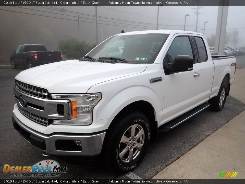 2019 Ford F150 XLT SuperCab 4x4 Oxford White / Earth Gray Photo #6