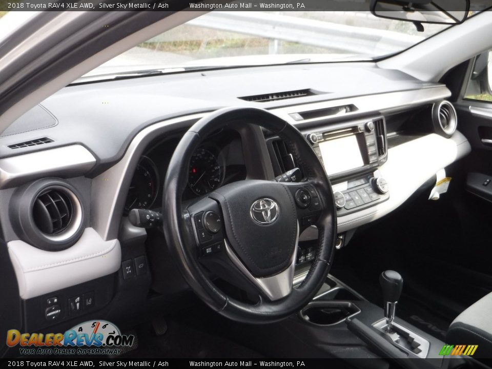 2018 Toyota RAV4 XLE AWD Silver Sky Metallic / Ash Photo #21