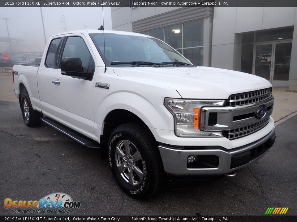 2019 Ford F150 XLT SuperCab 4x4 Oxford White / Earth Gray Photo #8