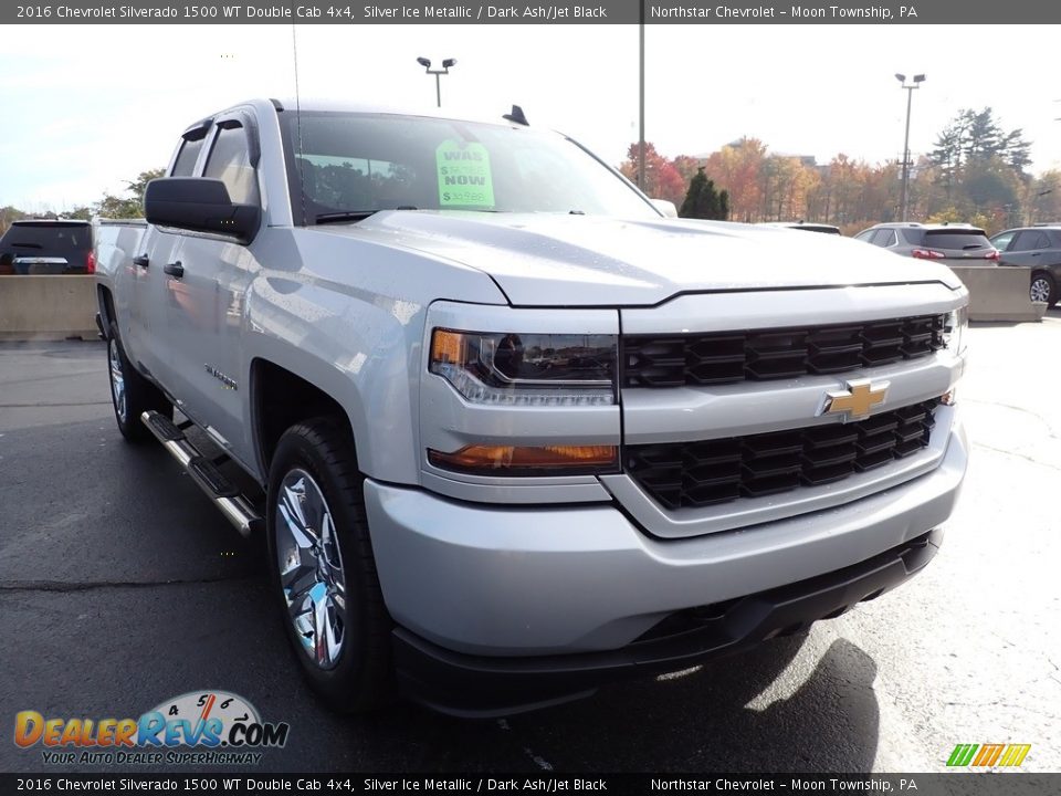 Silver Ice Metallic 2016 Chevrolet Silverado 1500 WT Double Cab 4x4 Photo #11