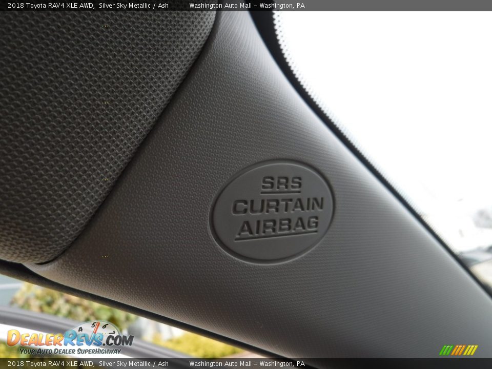 2018 Toyota RAV4 XLE AWD Silver Sky Metallic / Ash Photo #25