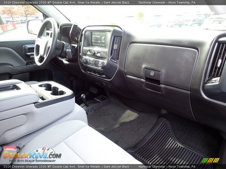 Dashboard of 2016 Chevrolet Silverado 1500 WT Double Cab 4x4 Photo #15