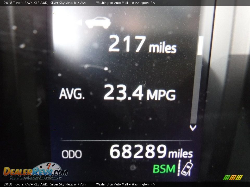2018 Toyota RAV4 XLE AWD Silver Sky Metallic / Ash Photo #33