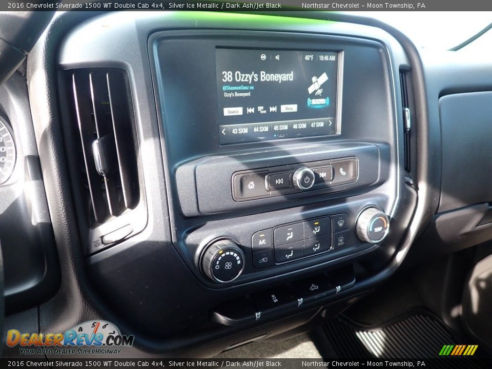 2016 Chevrolet Silverado 1500 WT Double Cab 4x4 Silver Ice Metallic / Dark Ash/Jet Black Photo #27