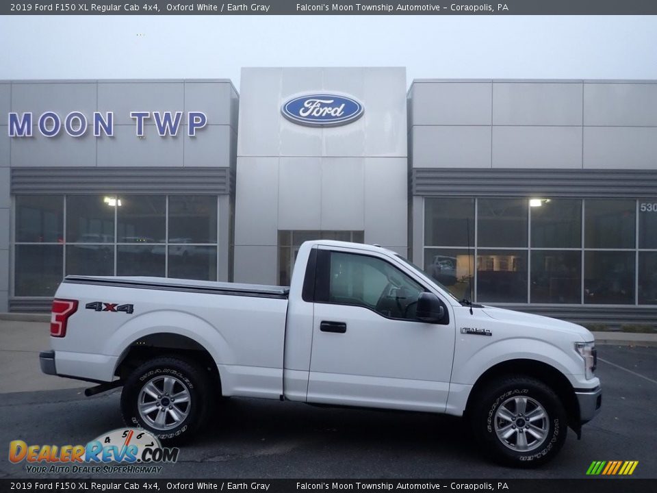 2019 Ford F150 XL Regular Cab 4x4 Oxford White / Earth Gray Photo #1