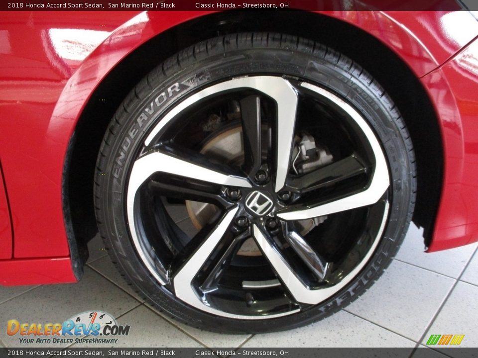 2018 Honda Accord Sport Sedan San Marino Red / Black Photo #5