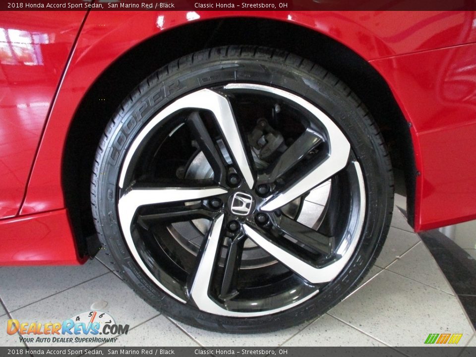 2018 Honda Accord Sport Sedan San Marino Red / Black Photo #11