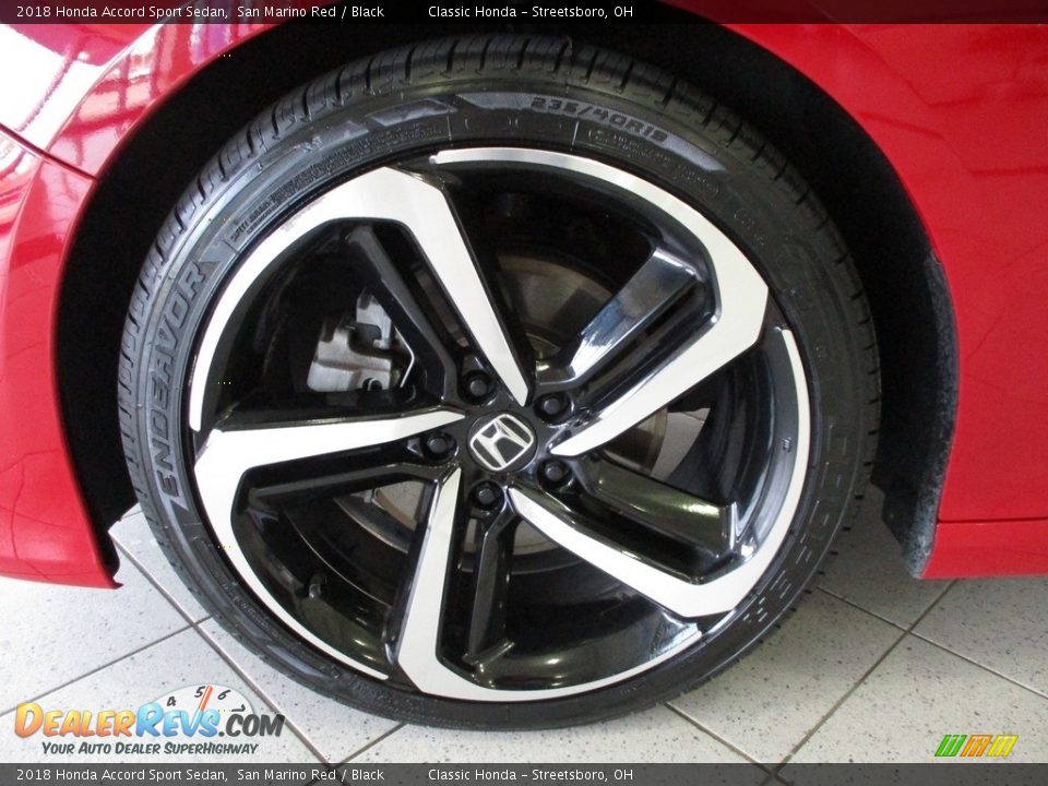 2018 Honda Accord Sport Sedan San Marino Red / Black Photo #12