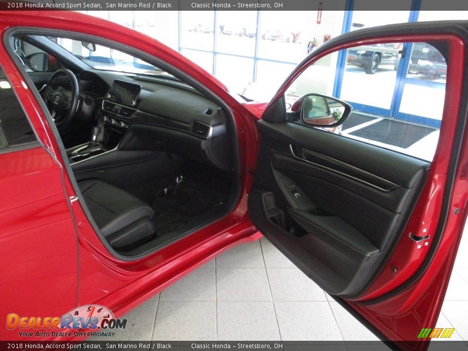 2018 Honda Accord Sport Sedan San Marino Red / Black Photo #17