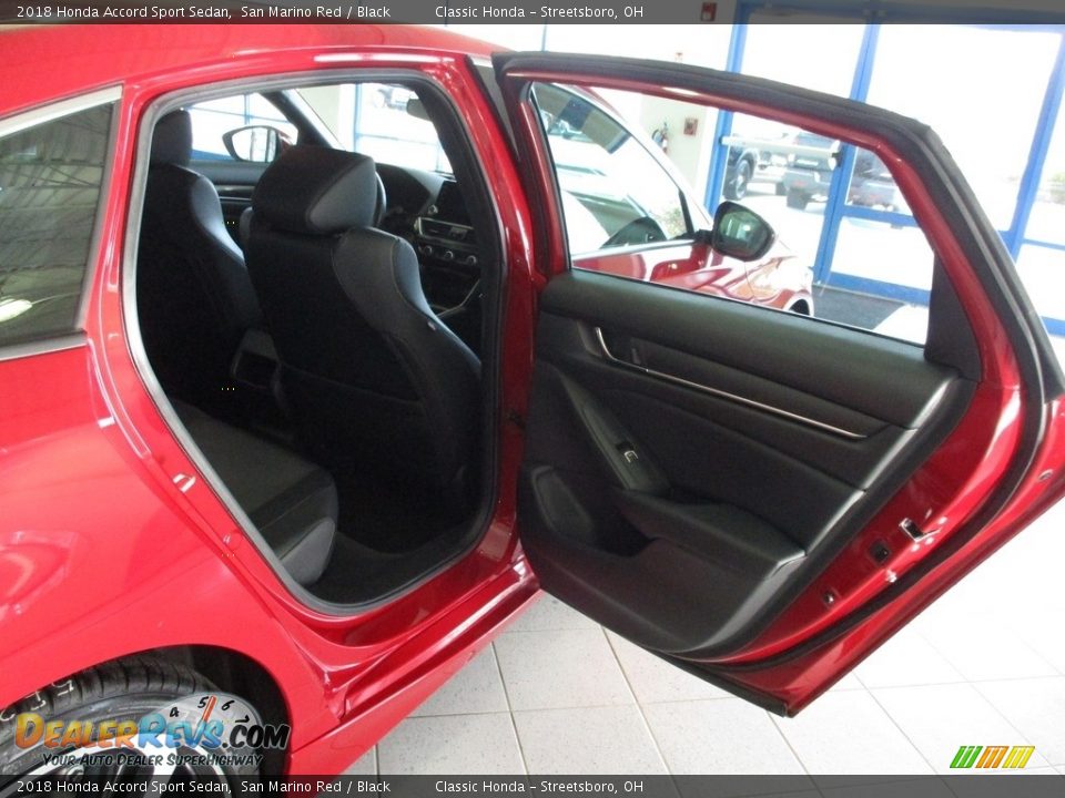2018 Honda Accord Sport Sedan San Marino Red / Black Photo #21