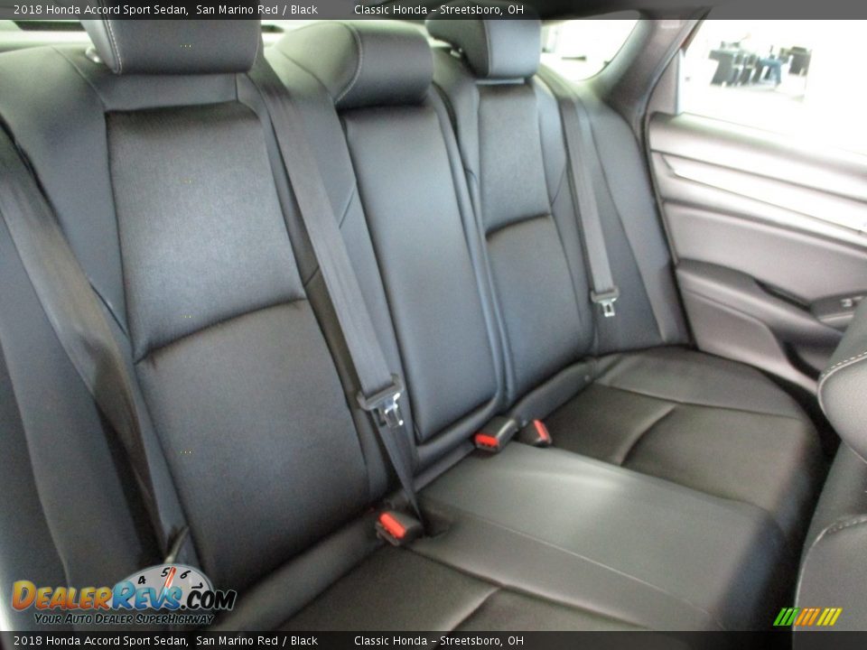 2018 Honda Accord Sport Sedan San Marino Red / Black Photo #23