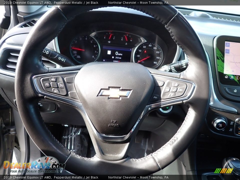 2019 Chevrolet Equinox LT AWD Pepperdust Metallic / Jet Black Photo #26