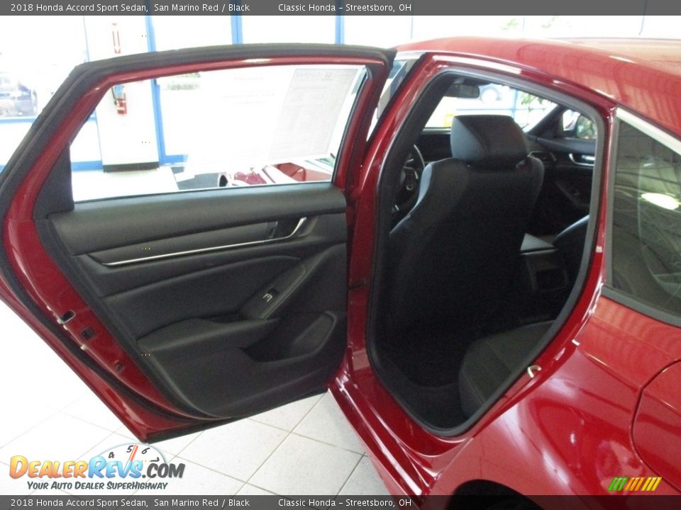 2018 Honda Accord Sport Sedan San Marino Red / Black Photo #24