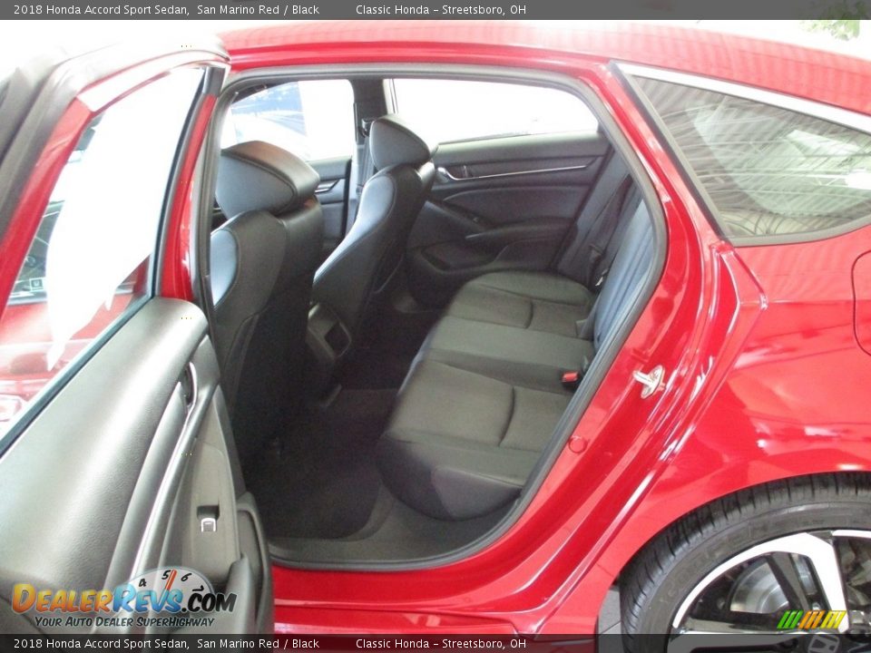 2018 Honda Accord Sport Sedan San Marino Red / Black Photo #25