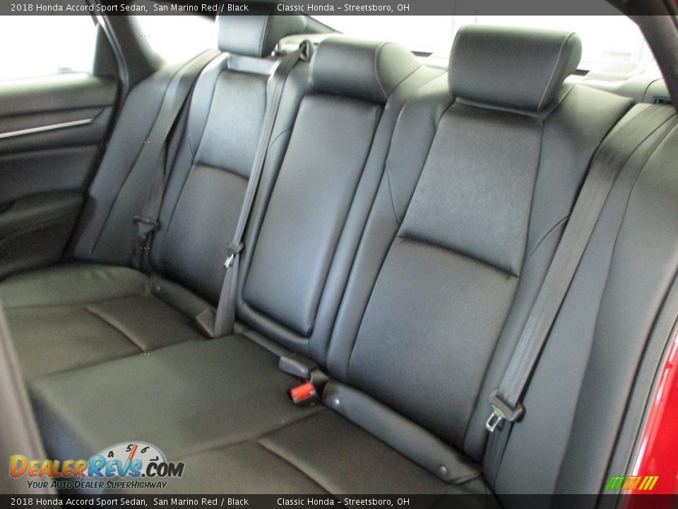 2018 Honda Accord Sport Sedan San Marino Red / Black Photo #26