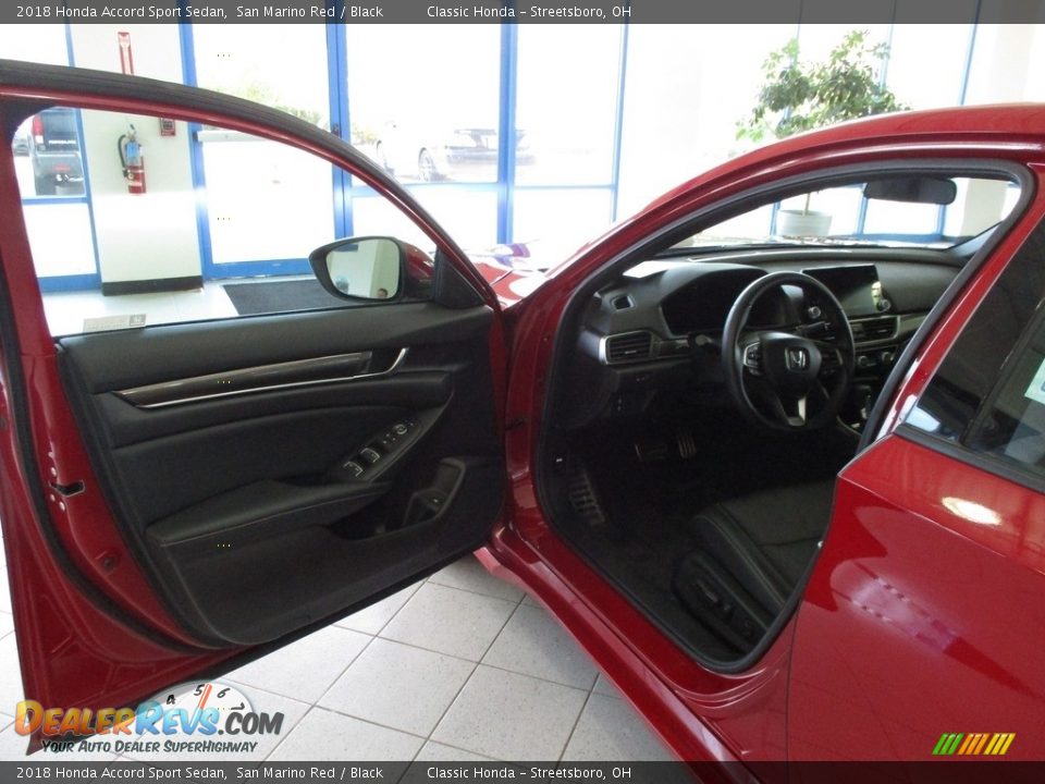 2018 Honda Accord Sport Sedan San Marino Red / Black Photo #27