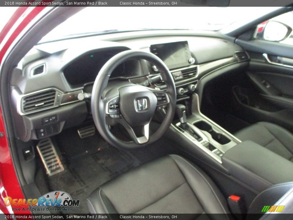 2018 Honda Accord Sport Sedan San Marino Red / Black Photo #28