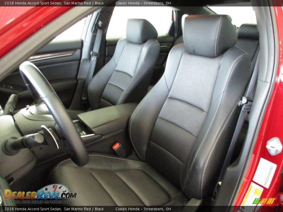 2018 Honda Accord Sport Sedan San Marino Red / Black Photo #30