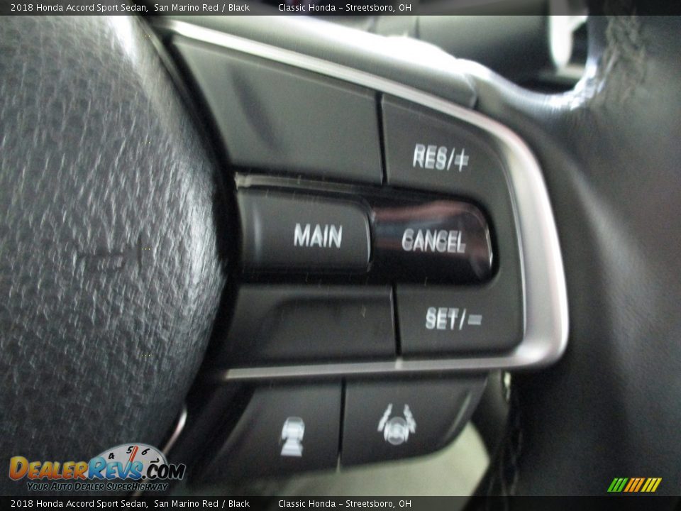 2018 Honda Accord Sport Sedan San Marino Red / Black Photo #35