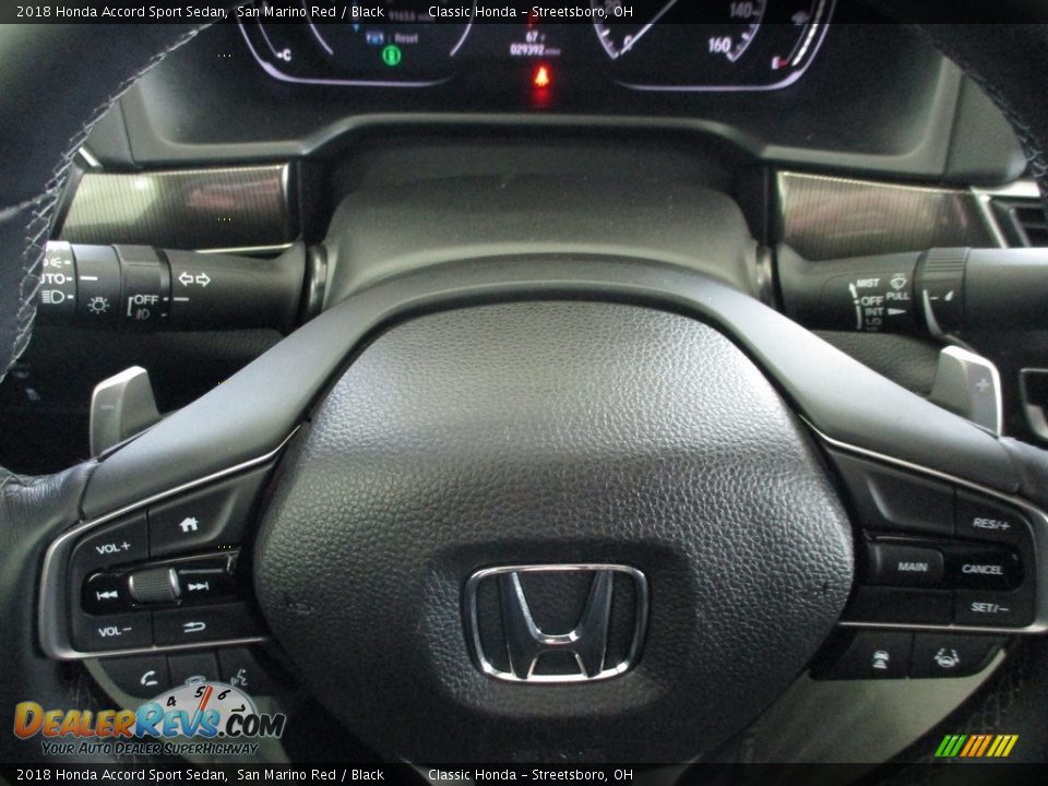 2018 Honda Accord Sport Sedan San Marino Red / Black Photo #36