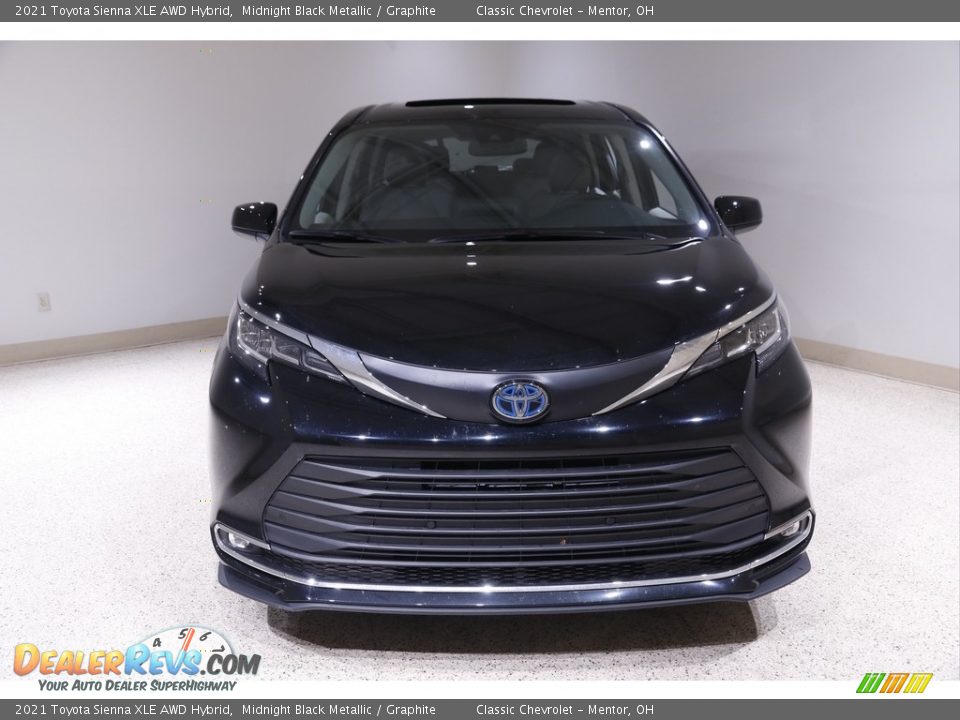 2021 Toyota Sienna XLE AWD Hybrid Midnight Black Metallic / Graphite Photo #2