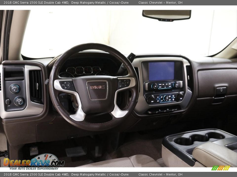 2018 GMC Sierra 1500 SLE Double Cab 4WD Deep Mahogany Metallic / Cocoa/­Dune Photo #7