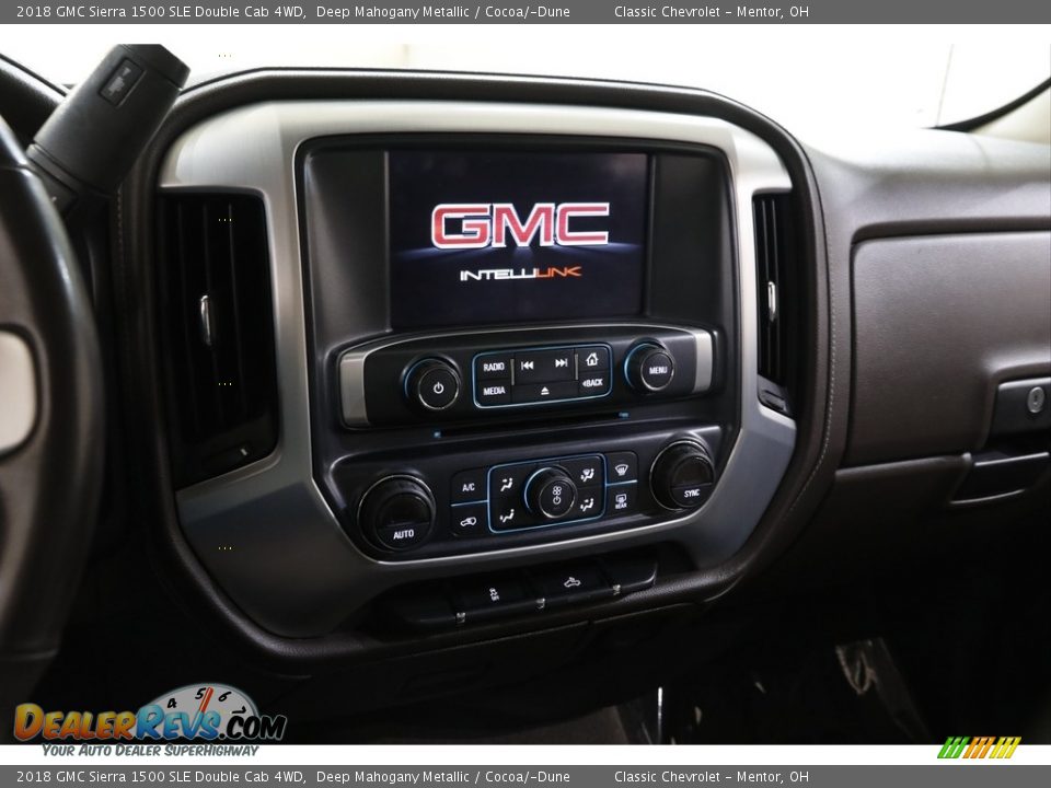 2018 GMC Sierra 1500 SLE Double Cab 4WD Deep Mahogany Metallic / Cocoa/­Dune Photo #10