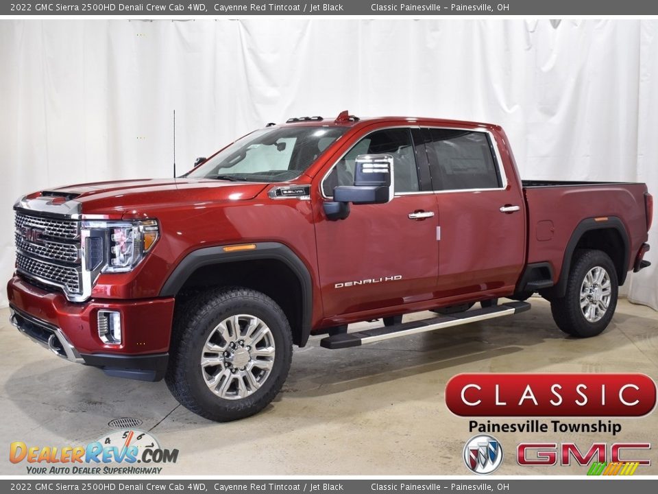 2022 GMC Sierra 2500HD Denali Crew Cab 4WD Cayenne Red Tintcoat / Jet Black Photo #1