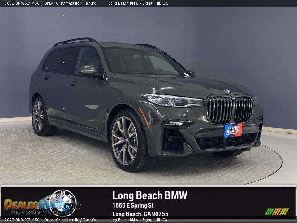 2022 BMW X7 M50i Dravit Gray Metallic / Tartufo Photo #1