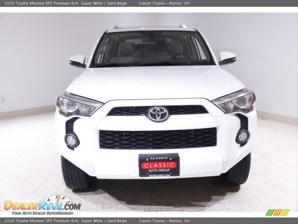 2016 Toyota 4Runner SR5 Premium 4x4 Super White / Sand Beige Photo #2