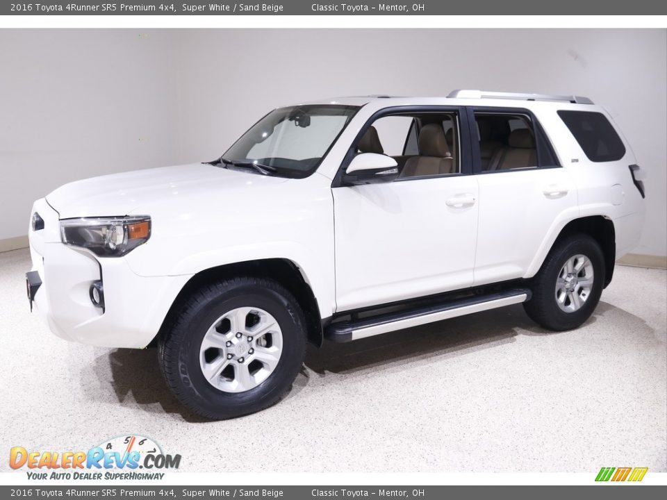 2016 Toyota 4Runner SR5 Premium 4x4 Super White / Sand Beige Photo #3