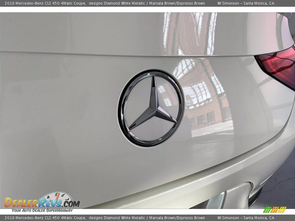 2019 Mercedes-Benz CLS 450 4Matic Coupe designo Diamond White Metallic / Marsala Brown/Espresso Brown Photo #7