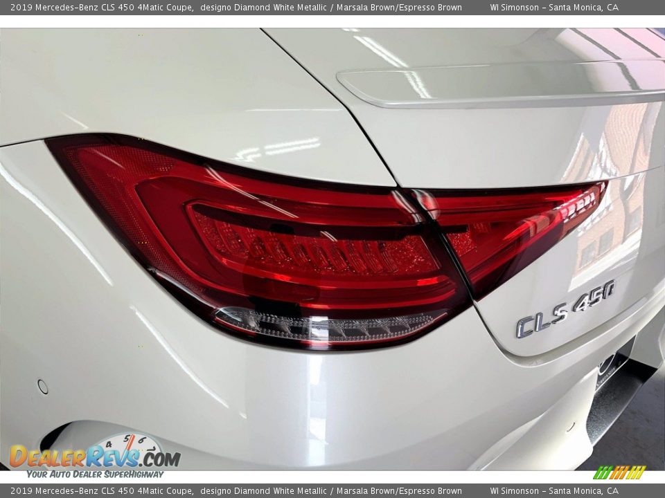 2019 Mercedes-Benz CLS 450 4Matic Coupe designo Diamond White Metallic / Marsala Brown/Espresso Brown Photo #29
