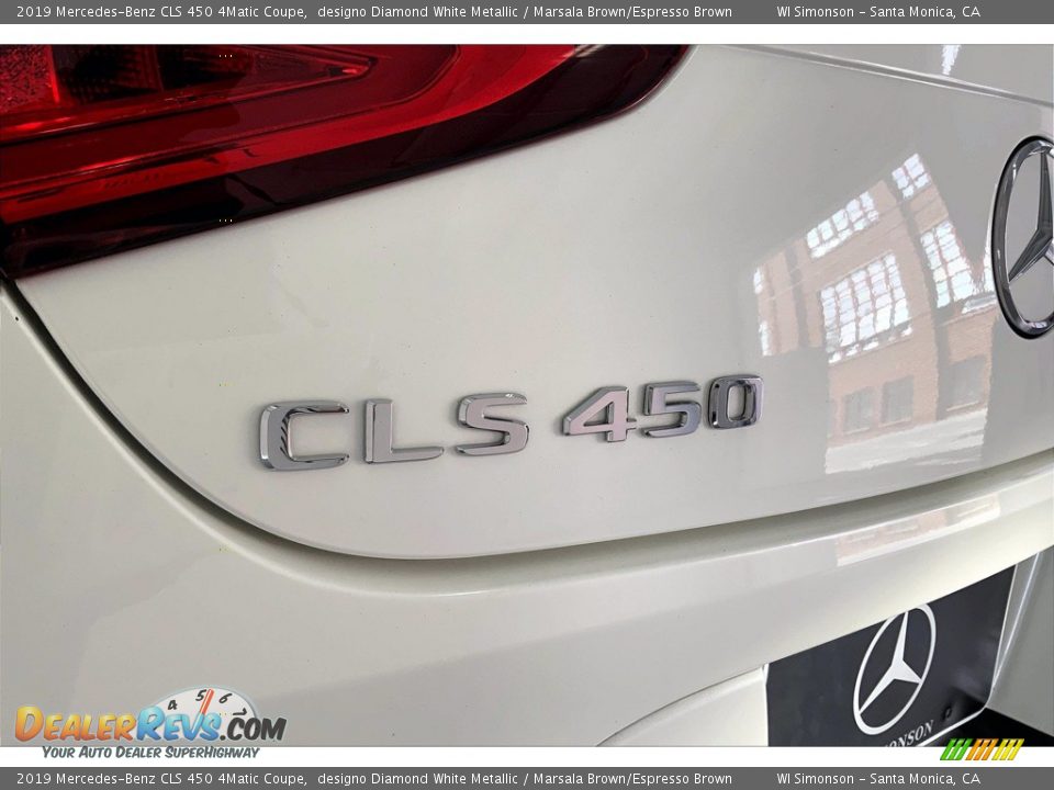 2019 Mercedes-Benz CLS 450 4Matic Coupe designo Diamond White Metallic / Marsala Brown/Espresso Brown Photo #31
