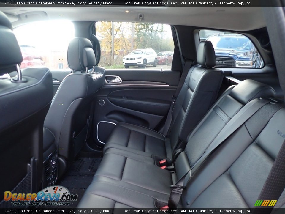 Rear Seat of 2021 Jeep Grand Cherokee Summit 4x4 Photo #13