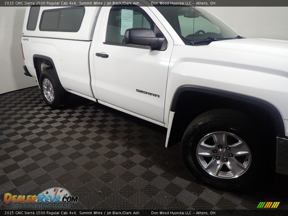 2015 GMC Sierra 1500 Regular Cab 4x4 Summit White / Jet Black/Dark Ash Photo #4