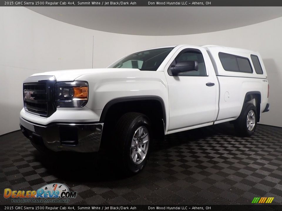 2015 GMC Sierra 1500 Regular Cab 4x4 Summit White / Jet Black/Dark Ash Photo #8