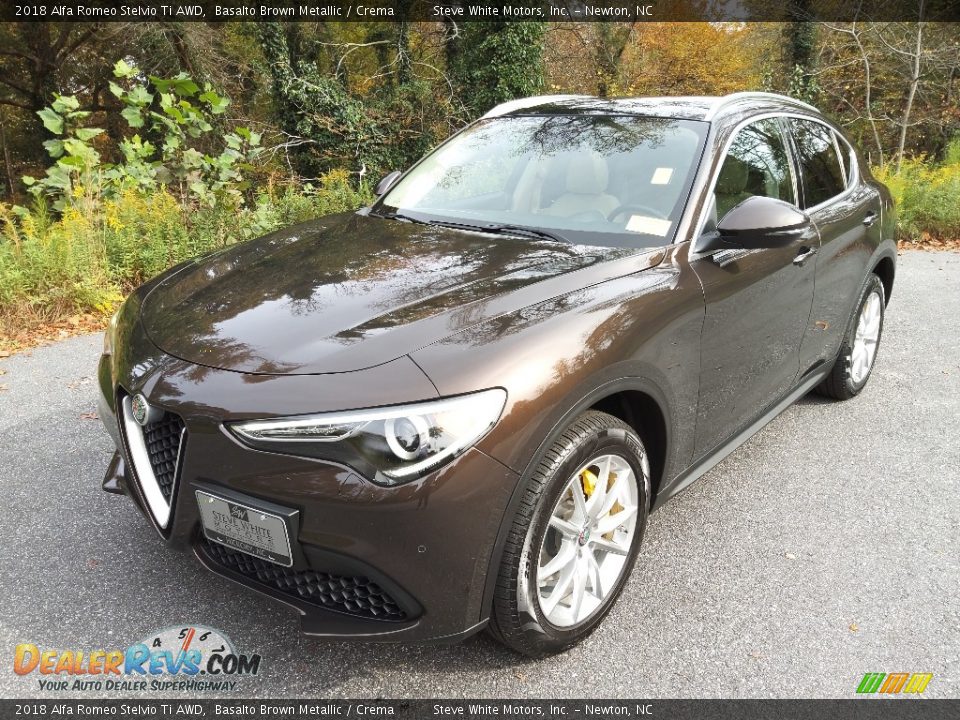 2018 Alfa Romeo Stelvio Ti AWD Basalto Brown Metallic / Crema Photo #2