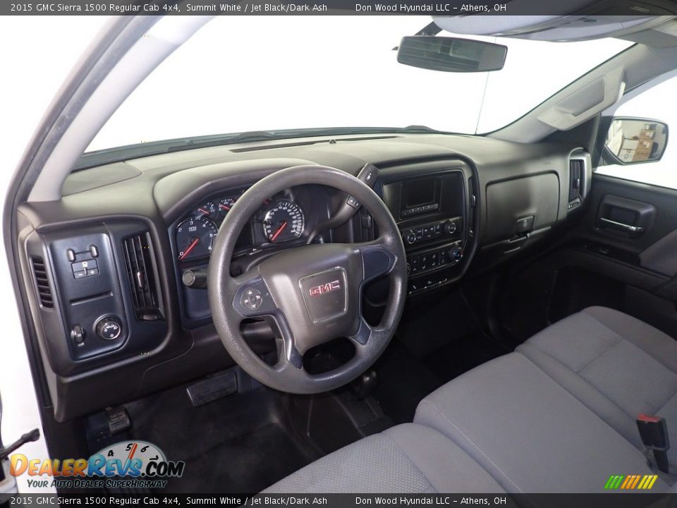 Jet Black/Dark Ash Interior - 2015 GMC Sierra 1500 Regular Cab 4x4 Photo #21