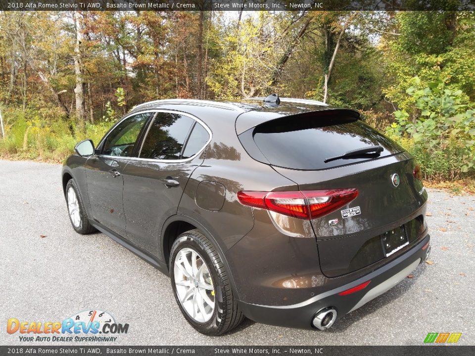 2018 Alfa Romeo Stelvio Ti AWD Basalto Brown Metallic / Crema Photo #9