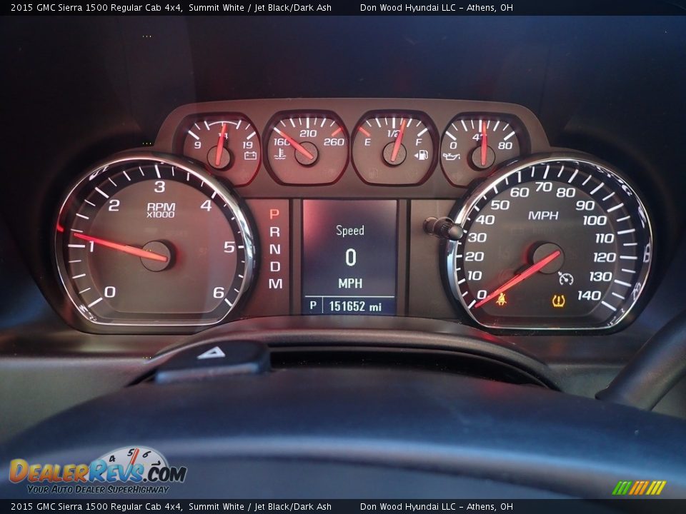 2015 GMC Sierra 1500 Regular Cab 4x4 Gauges Photo #25