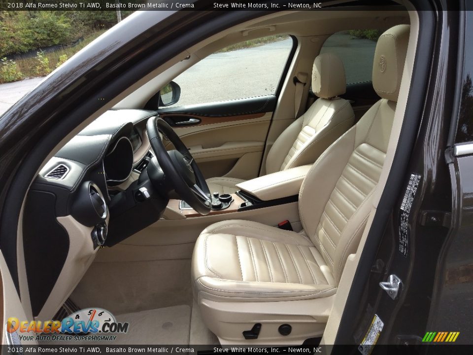 Front Seat of 2018 Alfa Romeo Stelvio Ti AWD Photo #11