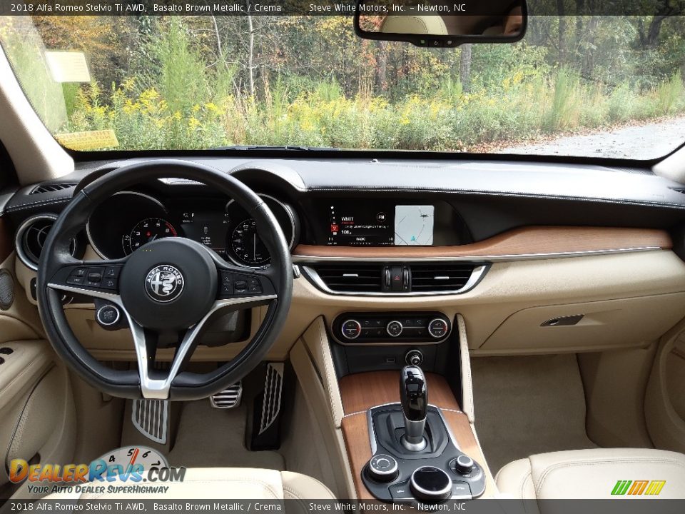 Dashboard of 2018 Alfa Romeo Stelvio Ti AWD Photo #17