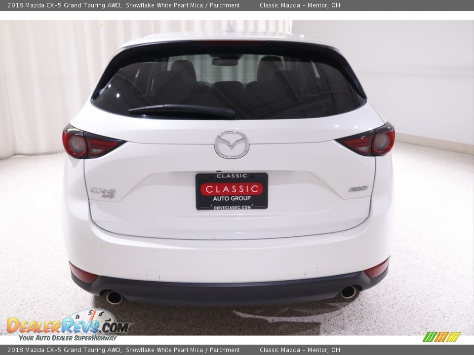 2018 Mazda CX-5 Grand Touring AWD Snowflake White Pearl Mica / Parchment Photo #17